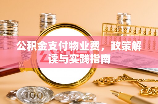望德堂区公积金支付物业费，政策解读与实践指南