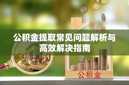 望德堂区公积金提取常见问题解析与高效解决指南