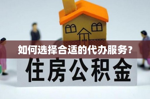 望德堂区如何选择合适的代办服务？