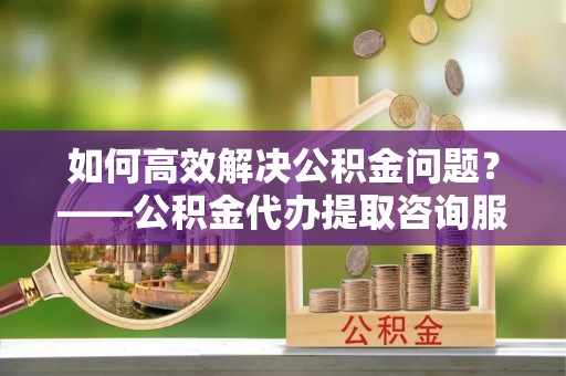 望德堂区如何高效解决公积金问题？——公积金代办提取咨询服务指南