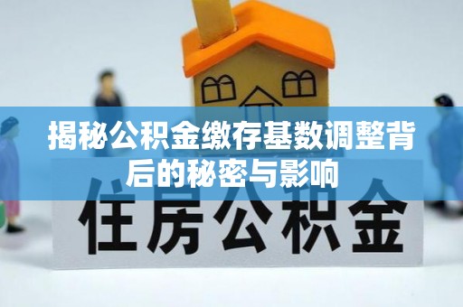 望德堂区揭秘公积金缴存基数调整背后的秘密与影响