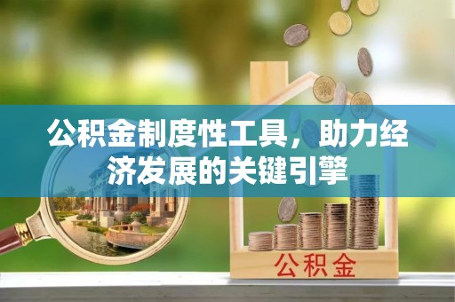 望德堂区公积金制度性工具，助力经济发展的关键引擎