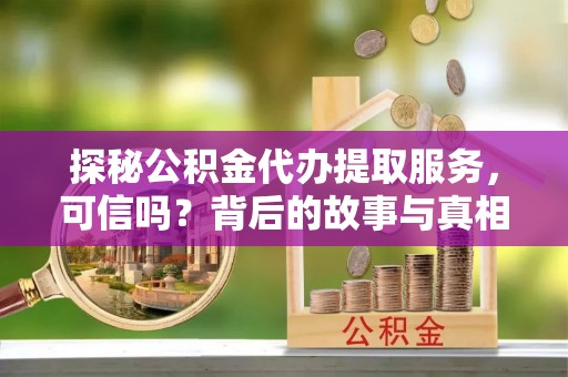 望德堂区探秘公积金代办提取服务，可信吗？背后的故事与真相