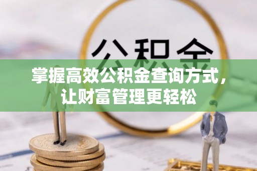 望德堂区掌握高效公积金查询方式，让财富管理更轻松