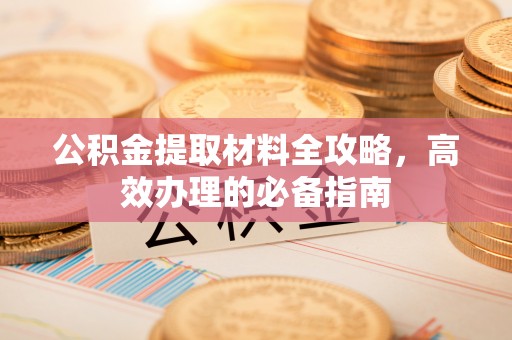 望德堂区公积金提取材料全攻略，高效办理的必备指南