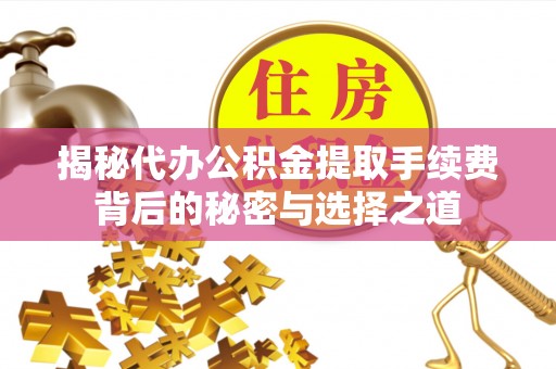 望德堂区揭秘代办公积金提取手续费背后的秘密与选择之道