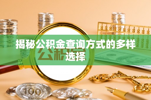 望德堂区揭秘公积金查询方式的多样选择