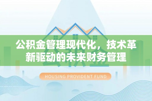 望德堂区公积金管理现代化，技术革新驱动的未来财务管理