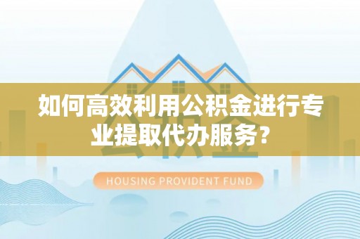 望德堂区如何高效利用公积金进行专业提取代办服务？